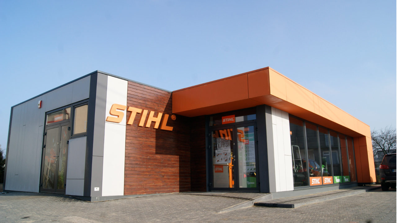 Handelspaviljong, Stihl märkesbutik 135 m² - vy 1