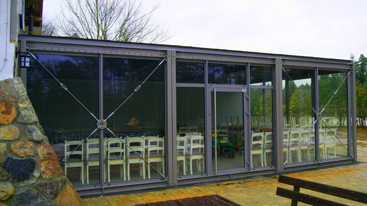 Modulrestaurang, restaurang Skaczący Młyn 54 m² - vy 1