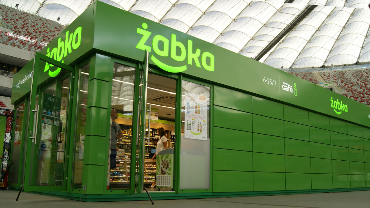 Handelspaviljong, Żabka-butik 90 m² - vy 1