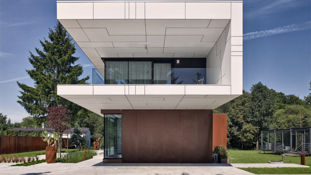 Utställningspaviljong box house 241m2
