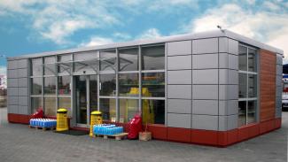 Handelspaviljong Grupa Pegaz märkesbutik 72 m² - vy 2