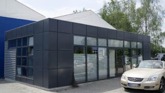 Kontorspaviljong, tryckeriets kontor Jatne 66 m² - vy 1