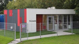 Kontorspaviljong, försäljningskontor för lägenheter Mota Engil 54 m² - vy 3