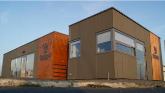 Kontorspaviljong, Konspol 66 m² - vy 1