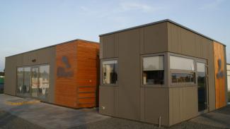 Kontorspaviljong, Konspol 66 m² - vy 1