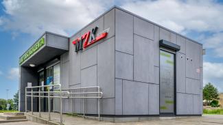 Servicepaviljong, informationspunkt MZK Piła 45 m² - vy 1