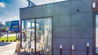 Handelspaviljong, Bruk-Bet märkesbutik, Lesznowola 45 m² - vy 1