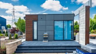 Handelspaviljong, Bruk-Bet märkesbutik, Lesznowola 45 m² - vy 1