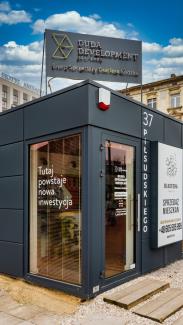 Kontorspaviljong, försäljningskontor för lägenheter Diasfera 72 m² - vy 3