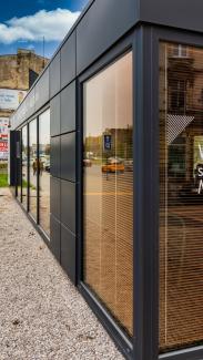 Kontorspaviljong, försäljningskontor för lägenheter Diasfera 72 m² - vy 2