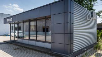 Kontorspaviljong, Mor-pol kontor 60 m² - vy 6
