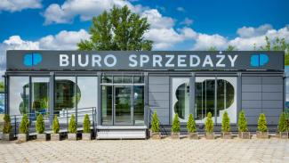 kontorspaviljong, Försäljningskontor för bostäder, Bulwary Wiślane, Mennica Polska 150 m² - vy 4