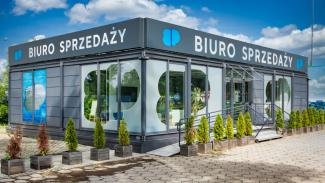 kontorspaviljong, Försäljningskontor för bostäder, Bulwary Wiślane, Mennica Polska 150 m² - vy 6