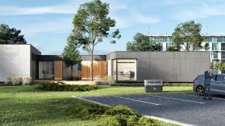 Kontorspaviljong 306 m² - visualisering 2