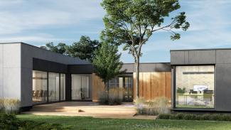 Kontorspaviljong 306 m² - visualisering 3