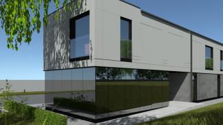 Tvåvåningspaviljong - visualisering - 2