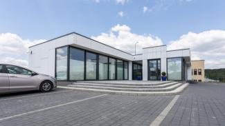 Kontorspaviljong, Emeco kontor 198 m², Emeco logotyp - vy 17