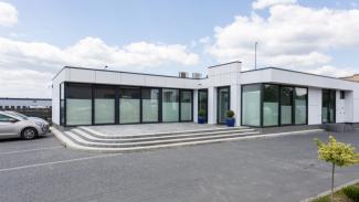 Kontorspaviljong, Emeco kontor 198 m², Emeco logotyp - vy 18