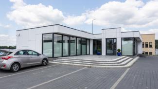 Kontorspaviljong, Emeco kontor 198 m², Emeco logotyp - vy 16