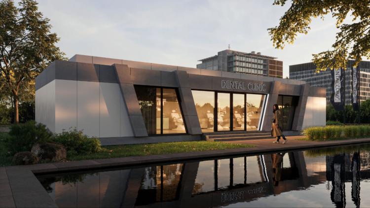 Medicinsk paviljong 126 m² med måtten 21,0 x 6,0 x 3,2 m